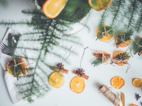 Luukku 3: 3X DIY joulukoristeet kuivatusta appelsiinista