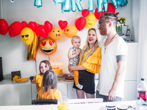 Emoji-teemaiset 7v-synttärit